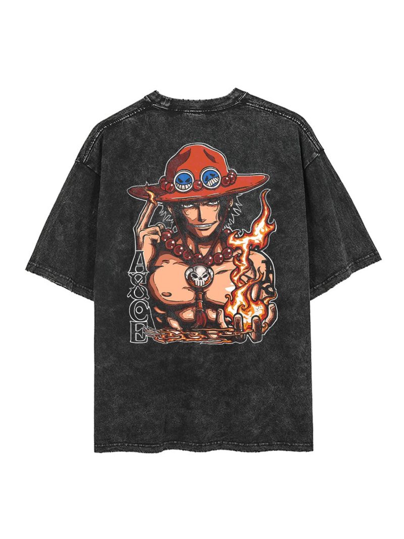 trzn fire fist ace 2 sided vintage tee attack titan 904