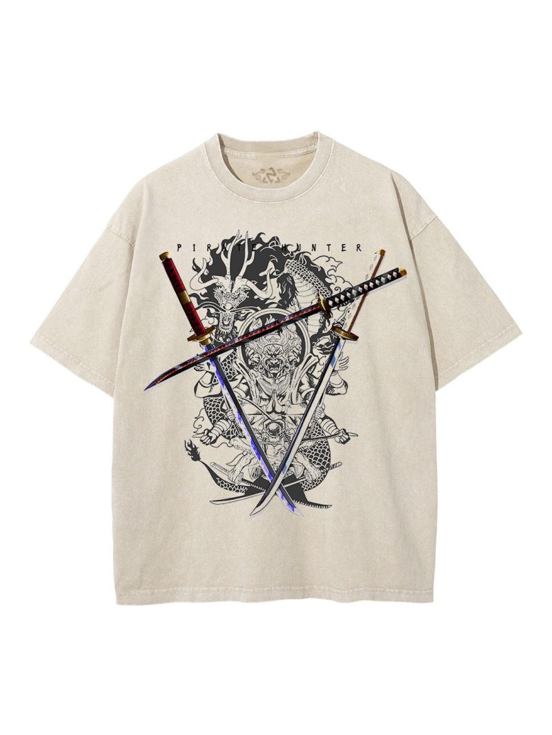 trzn zoro triple wield vintage tee 999